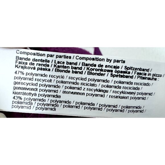 Simone Pérèle Victoire Sheer Demi In Syrah Women's Size 36E - Picture 13 of 16